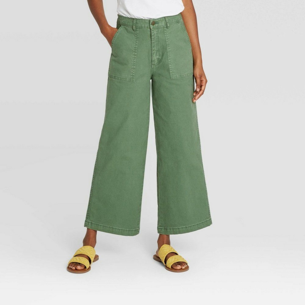 Universal thread wide leg cropped jeans